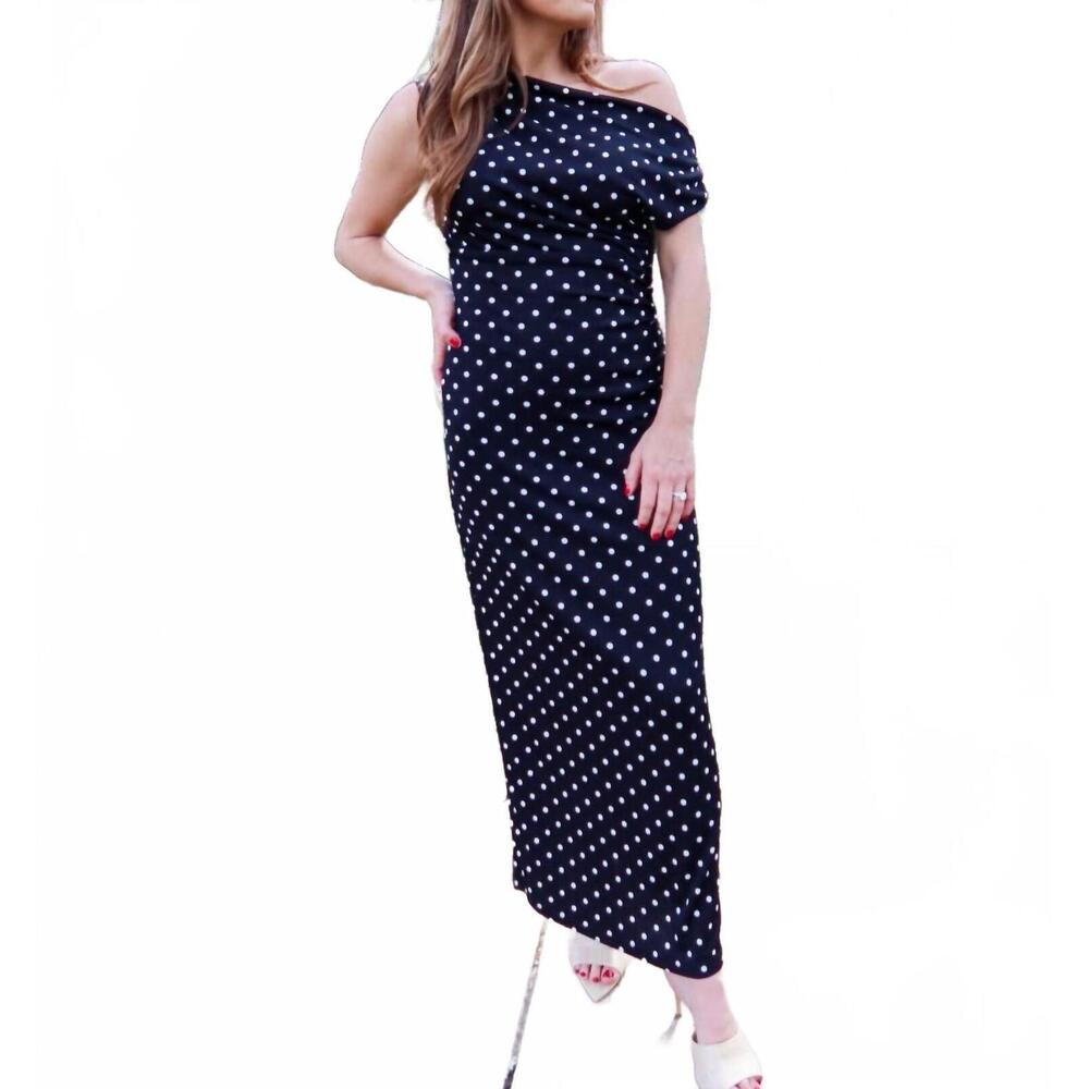 NEW 2.7 AUGUST APPAREL city stroll maxi dress in black